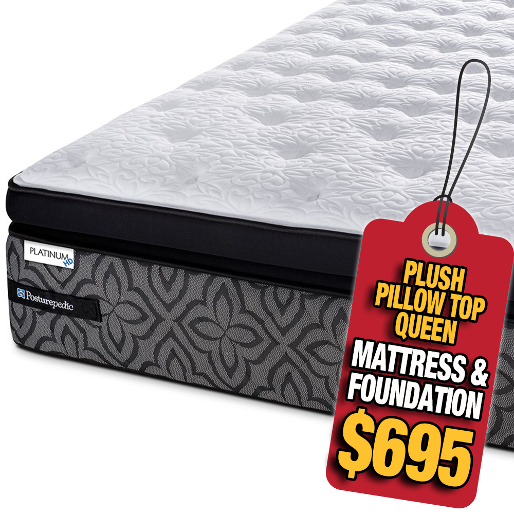 Sealy Plush Pillow Top Queen Mattress - Arizona Mattress ...